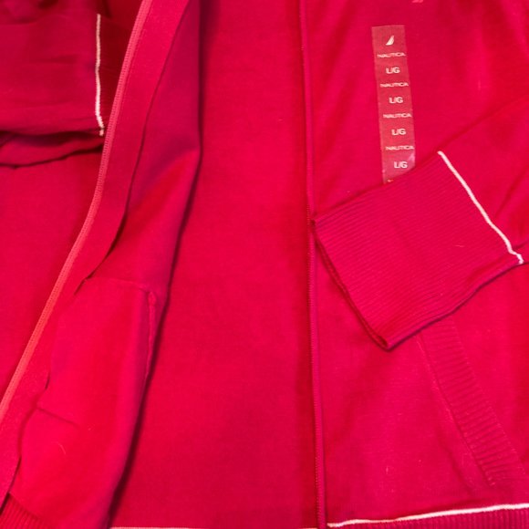 Nautica Fuchsia Hoodie Sweater - NWT - Picture 7 of 11